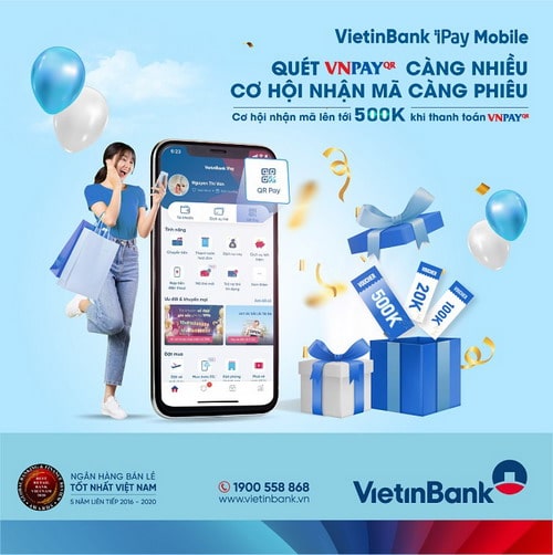 Quét mã VNPayQR trên VietinBank iPay Mobile rinh ngay ...